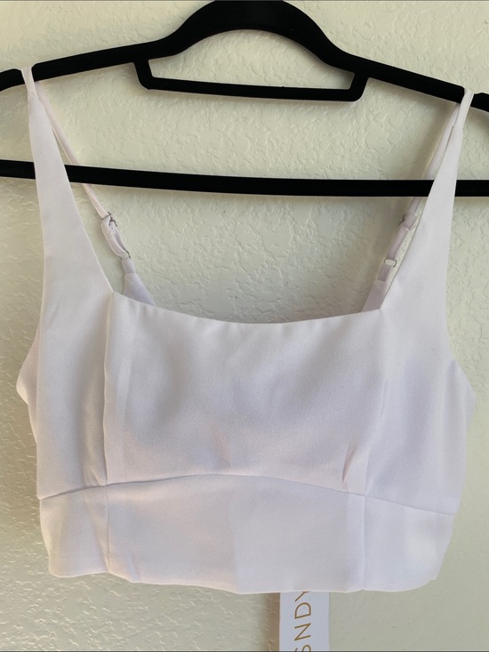 Sndys Tops - NWT SNDYS Zanita White Crop Top Tank | 4